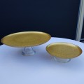 Cake plate gold 2
